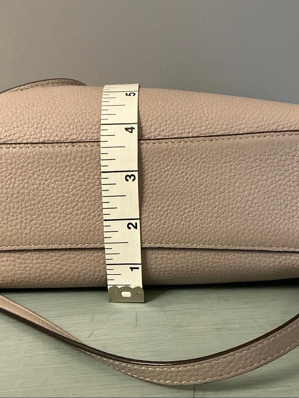 Coach F28993 Kelsey Pebbled Leather Shoulder Satchel Crossbody in Grayish Taupe - Picture 13 of 14